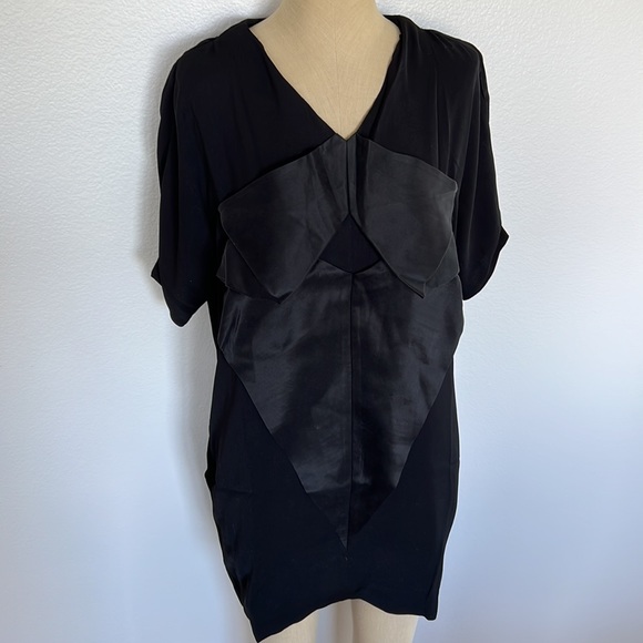 Line & Dot Black Cocktail Mini Dress Size S - Picture 2 of 8
